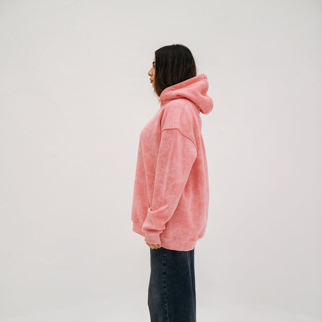 Edgy Hoodie-Pink