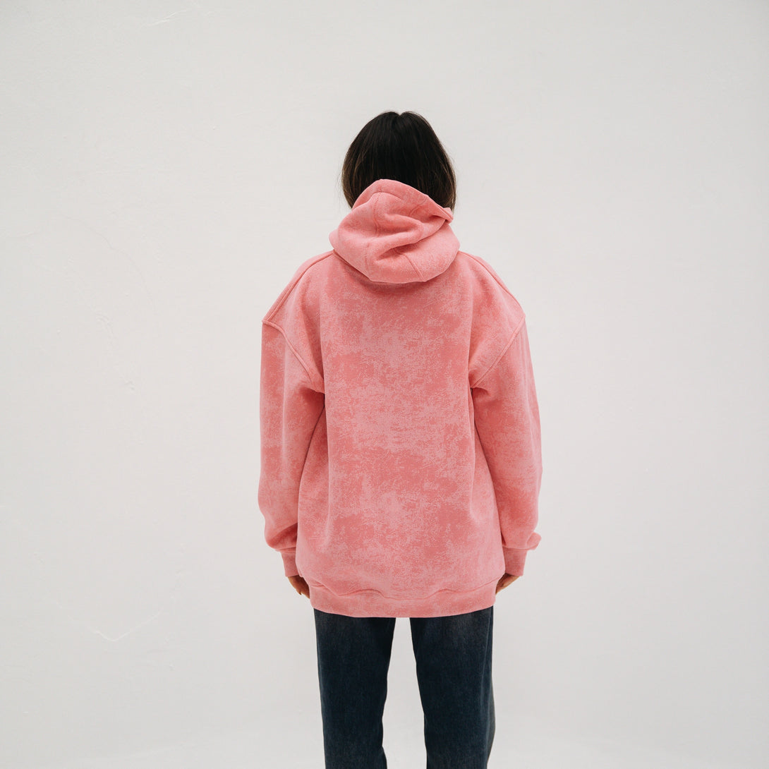 Edgy Hoodie-Pink