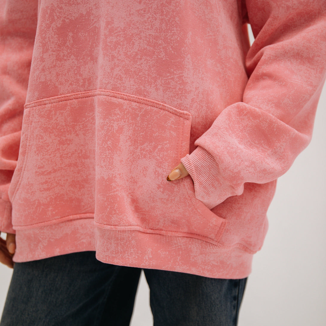 Edgy Hoodie-Pink