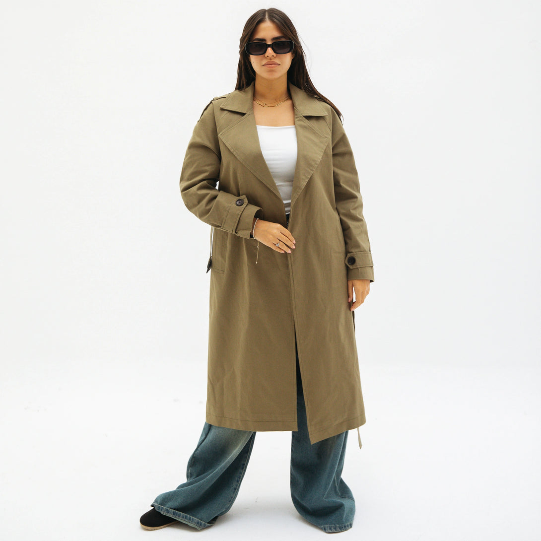 Modern Trench-Olive