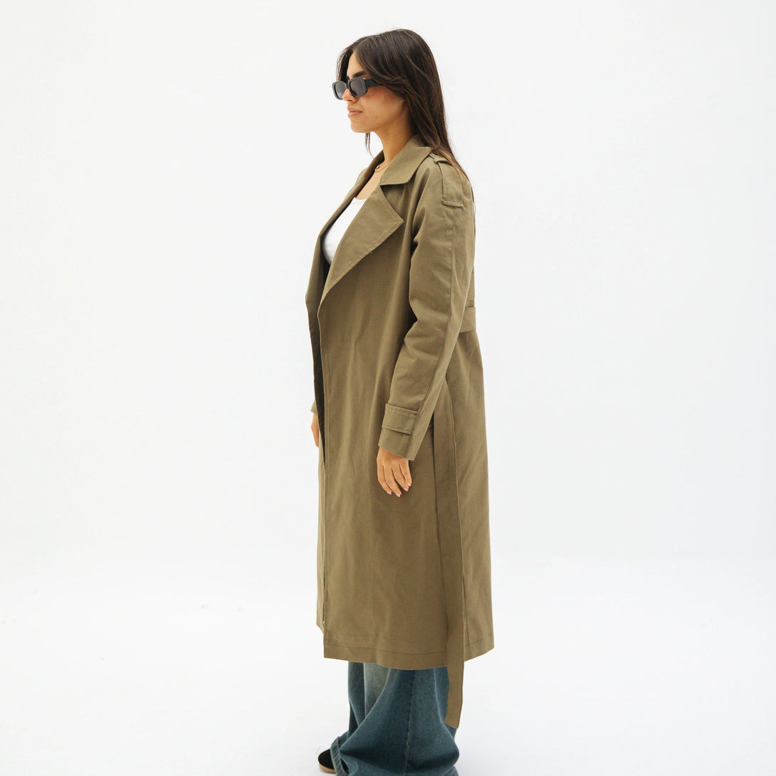 Modern Trench-Olive