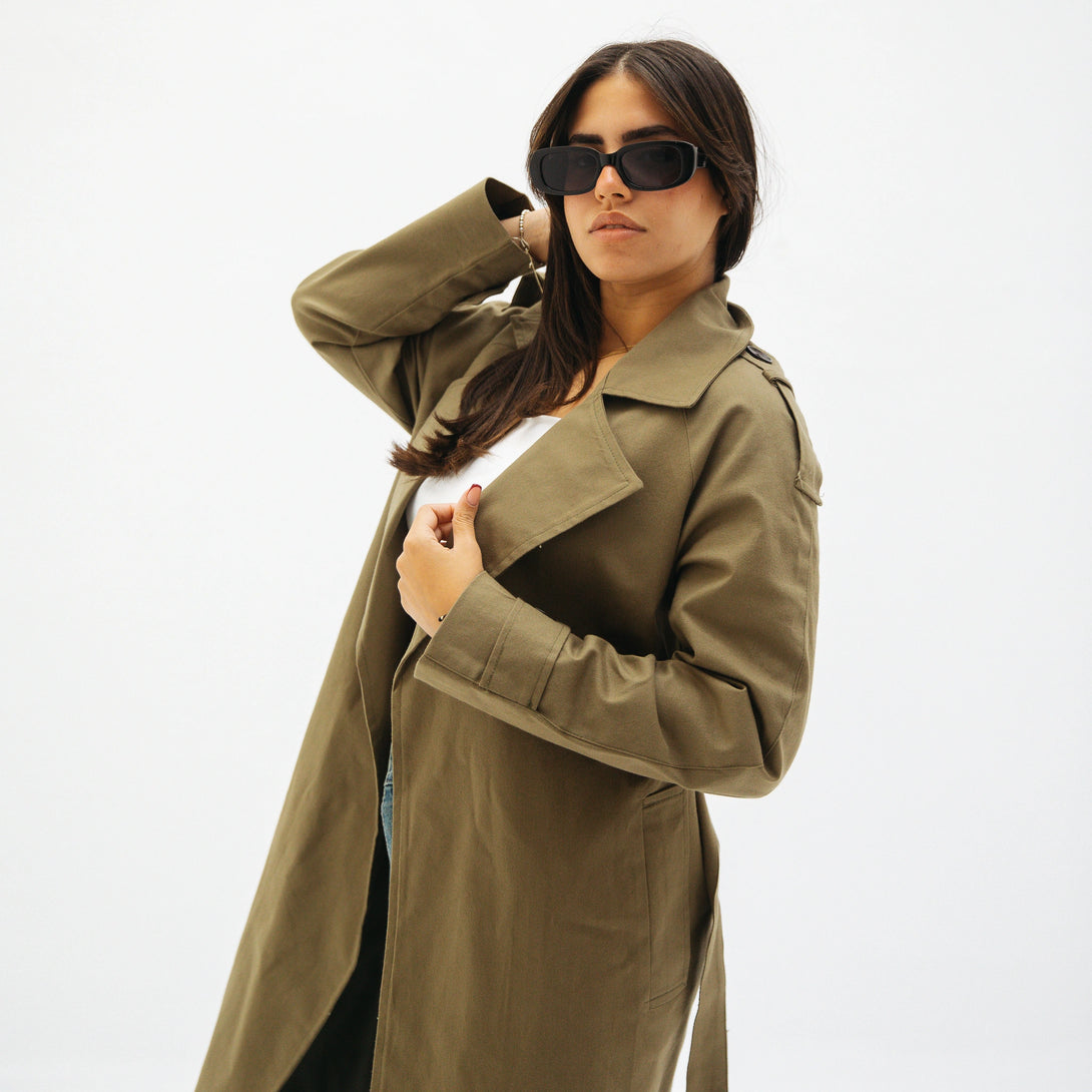 Modern Trench-Olive