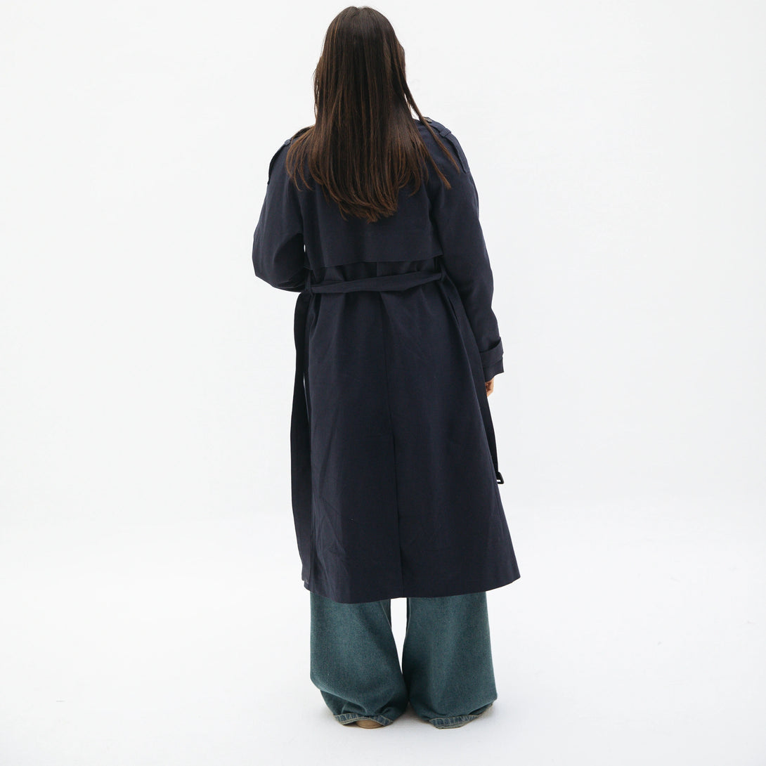 Modern Trench-Navy