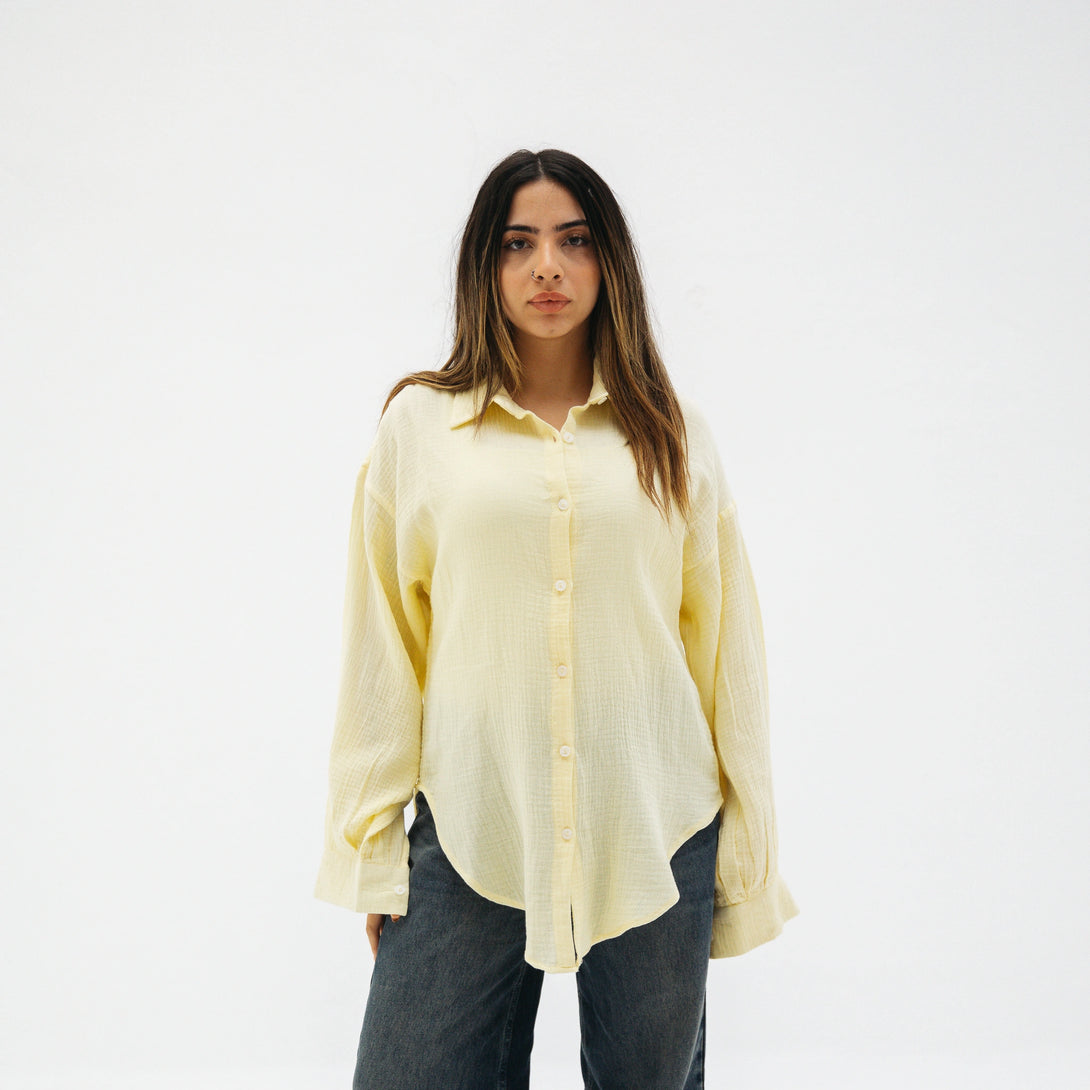 Muslin shirt-Yellow