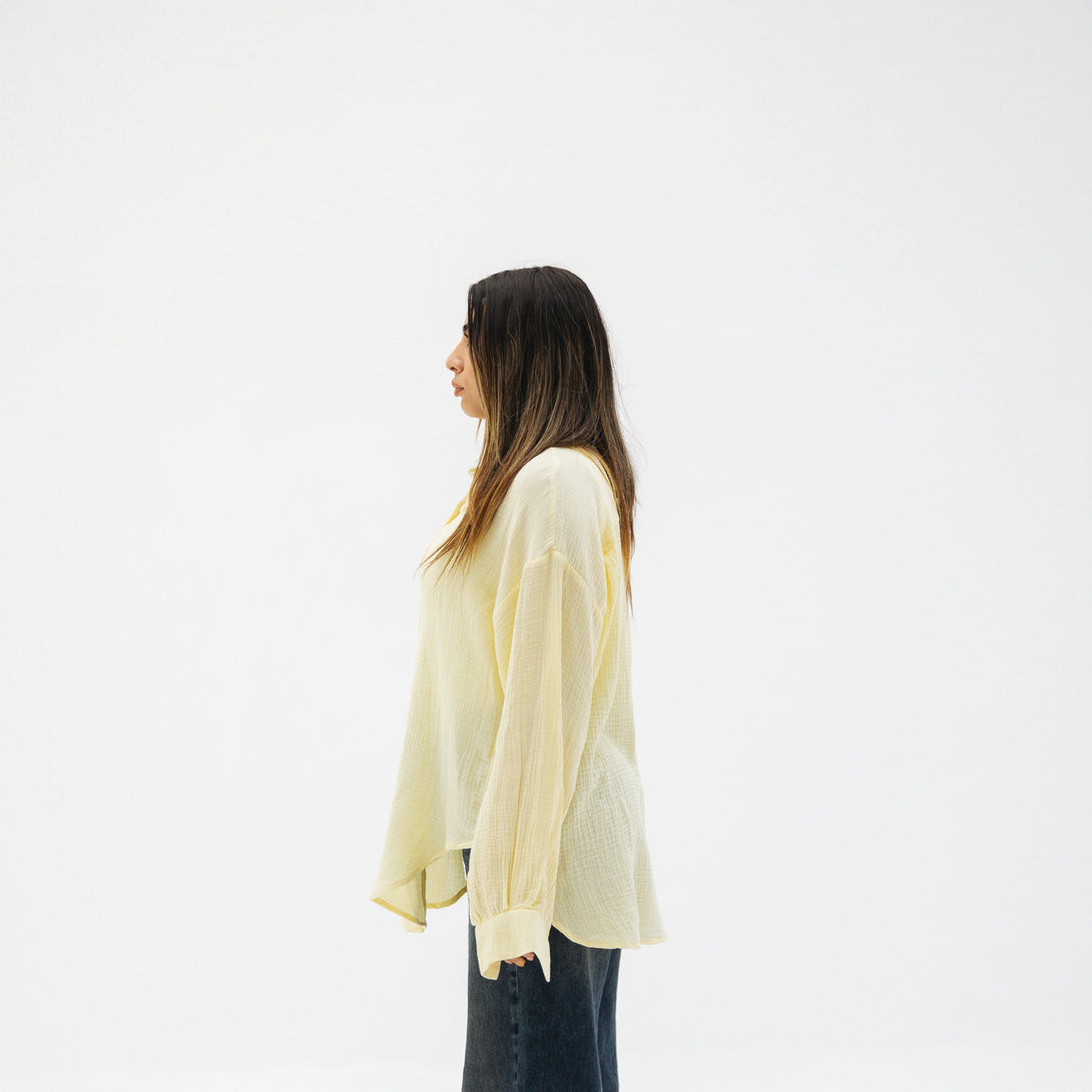 Muslin shirt-Yellow