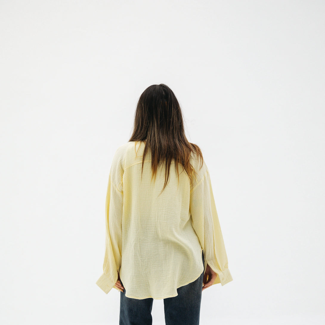 Muslin shirt-Yellow