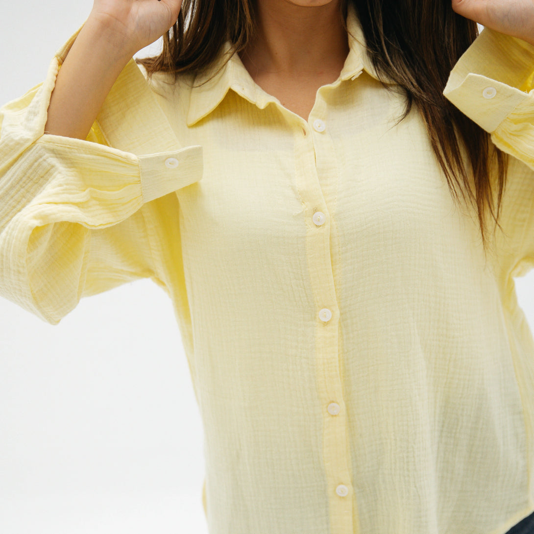 Muslin shirt-Yellow