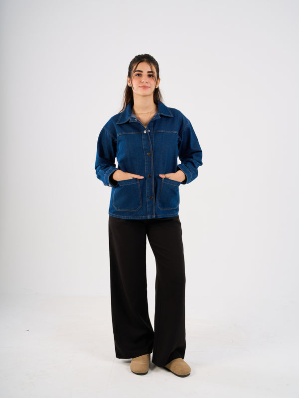 Jeans Jacket-Dark Blue